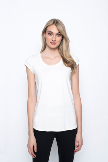 Scoop Neck Short Sleeve Top