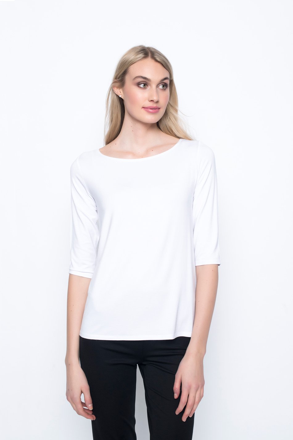 Sleeve Boat Neck Top