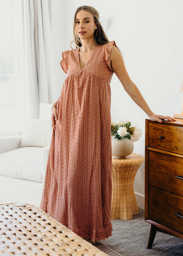 THE DUTTON IN LIGHT CORAL EYELET
