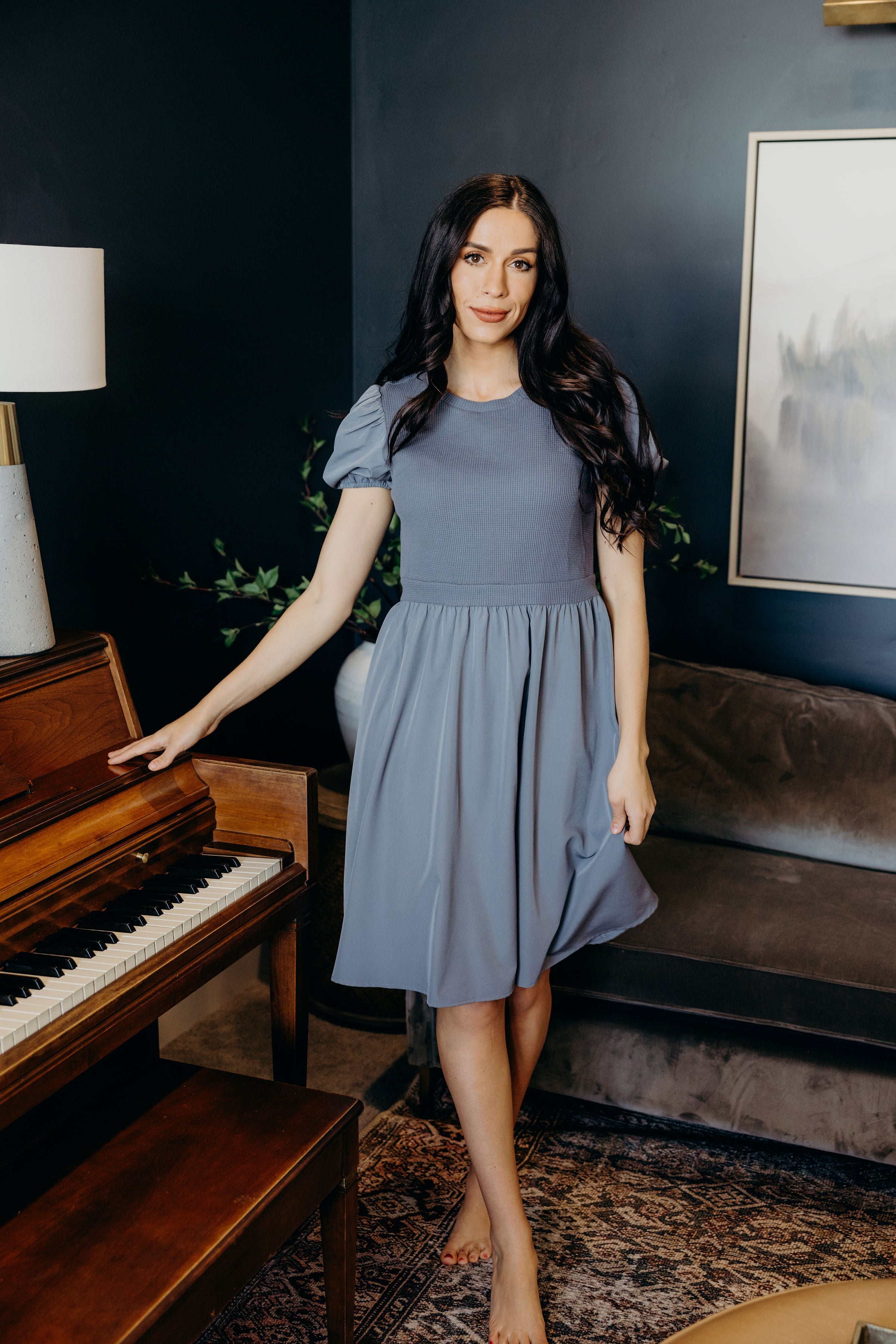 THE OPHELIA IN CORNFLOWER BLUE