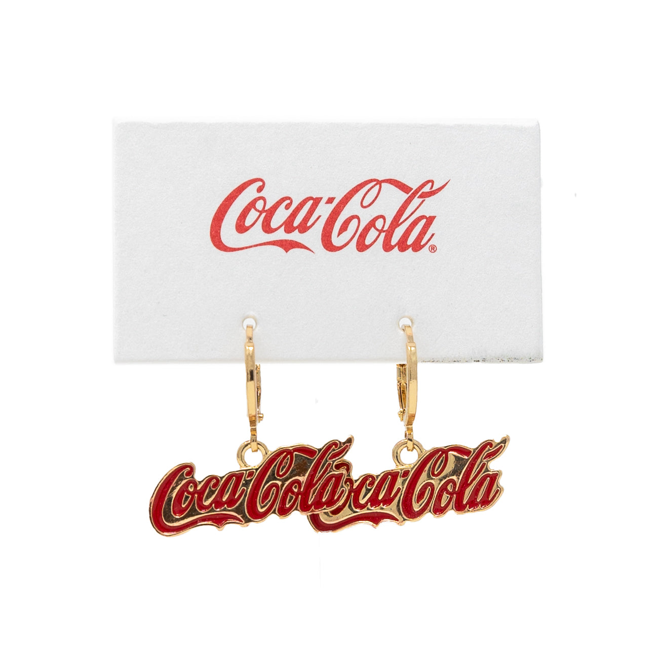 Coca-Cola? Logo Script Huggie Earrings