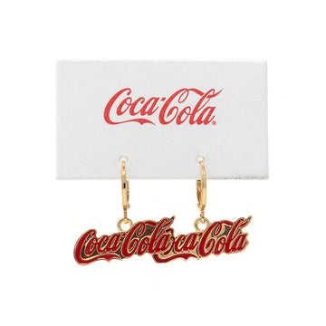 Coca-Cola? Logo Script Huggie Earrings