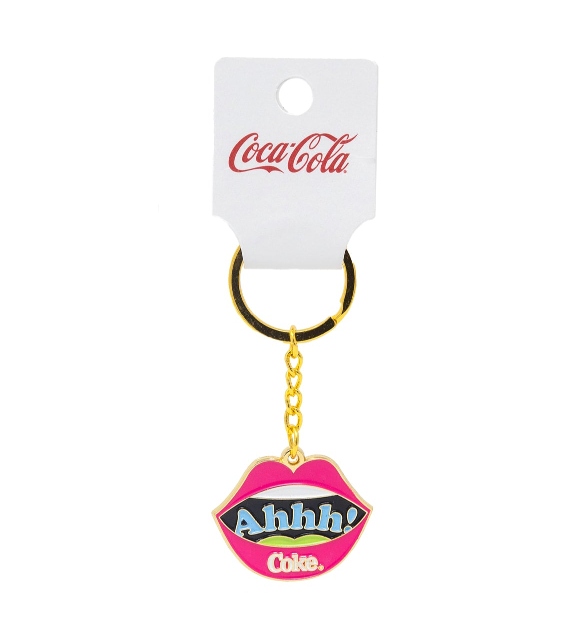 Coca-Cola? Lips Enamel Keychain