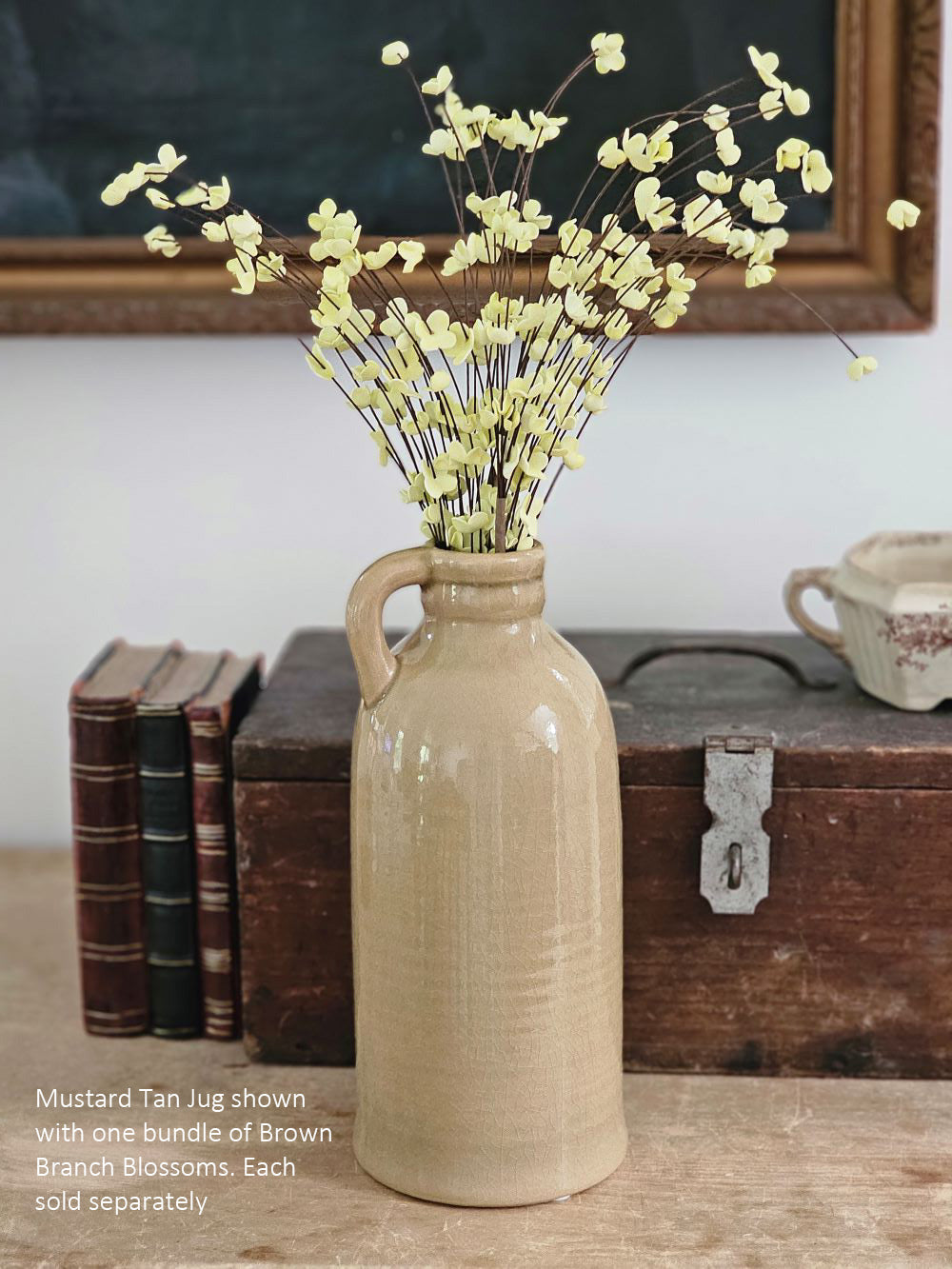 Brown Branch Blossom Spray, Set of Three