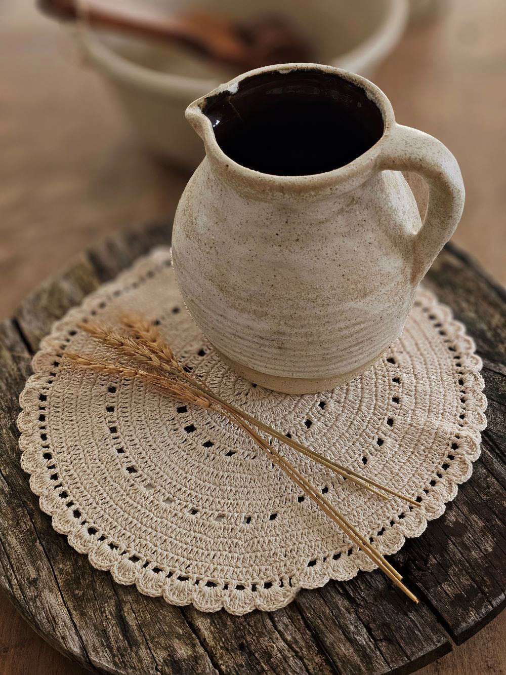 Crochet Doily Set of Two