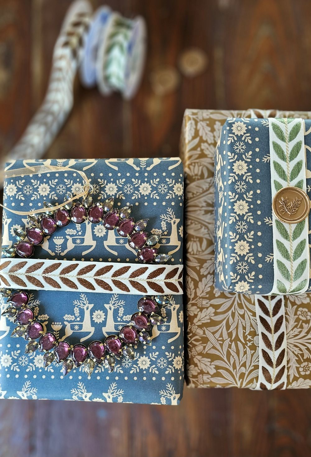Renaissance Jeweled Wreath Ornament