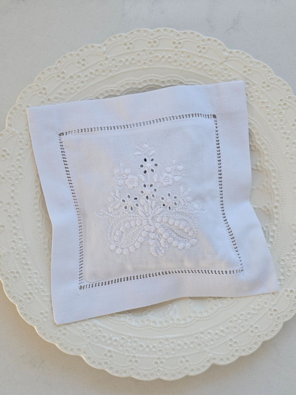 Embroidered Lavender Sachet