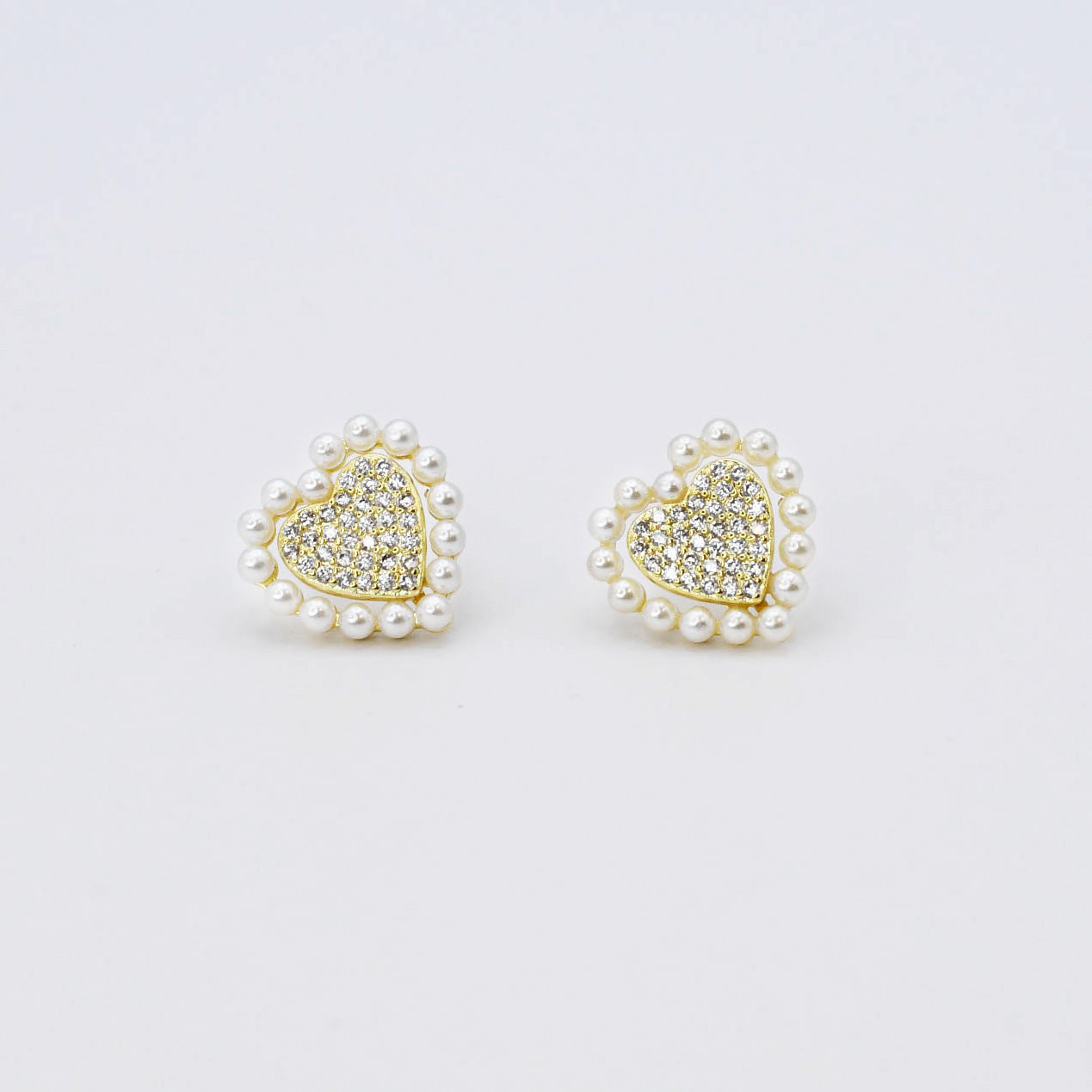 Eternal Heart Stud Earrings