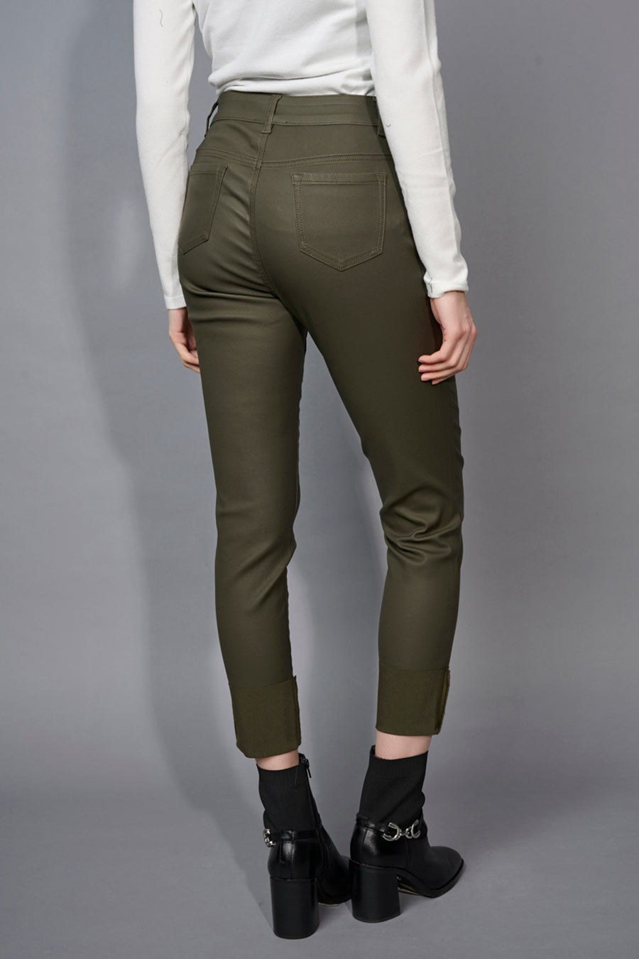 Embroidered Cuff Jeans