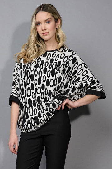 Zip-Trim Dolman Sleeve Top