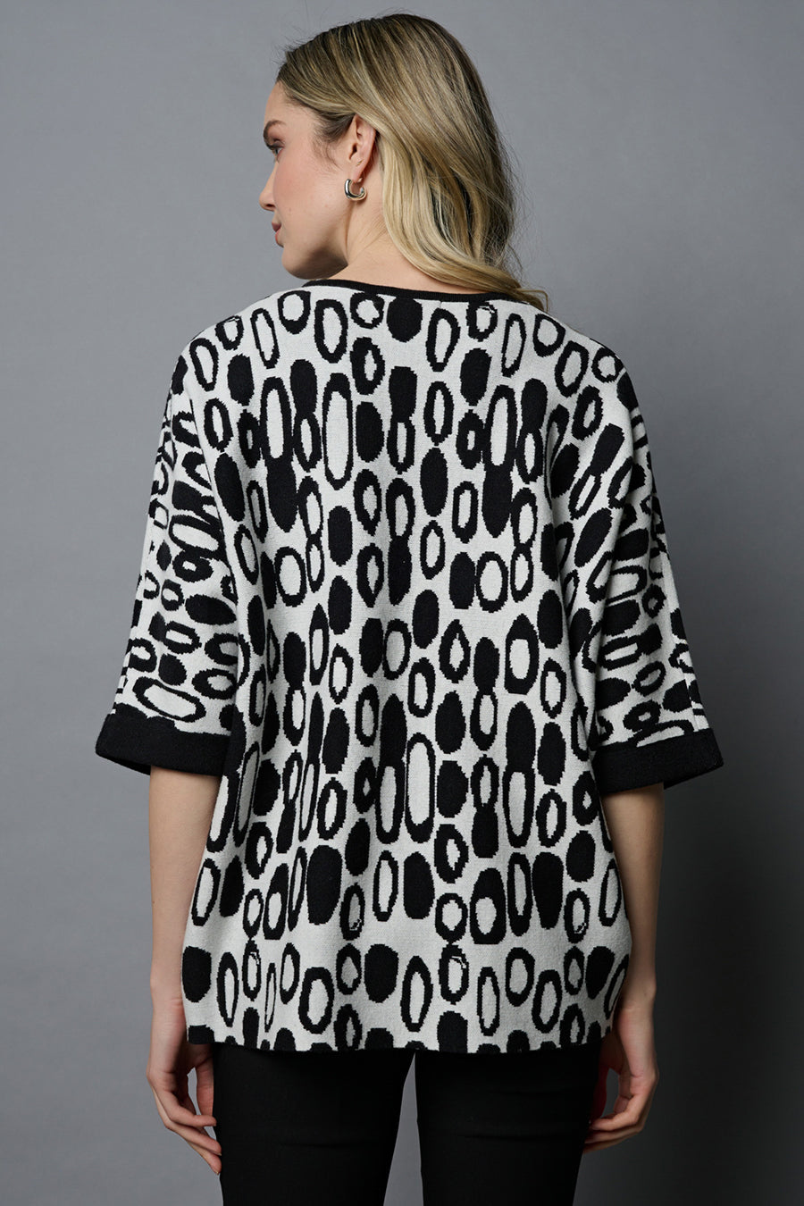 Zip-Trim Dolman Sleeve Top