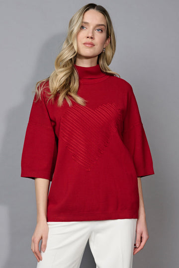 Heart-Embellished Top
