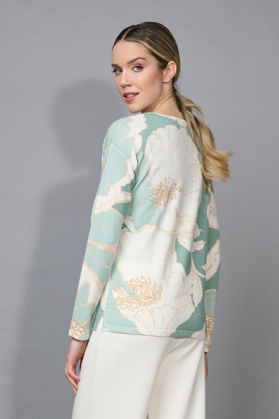 Floral Print V-Neck Top