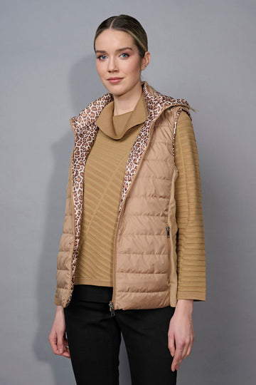 Animal Print Reversible Vest