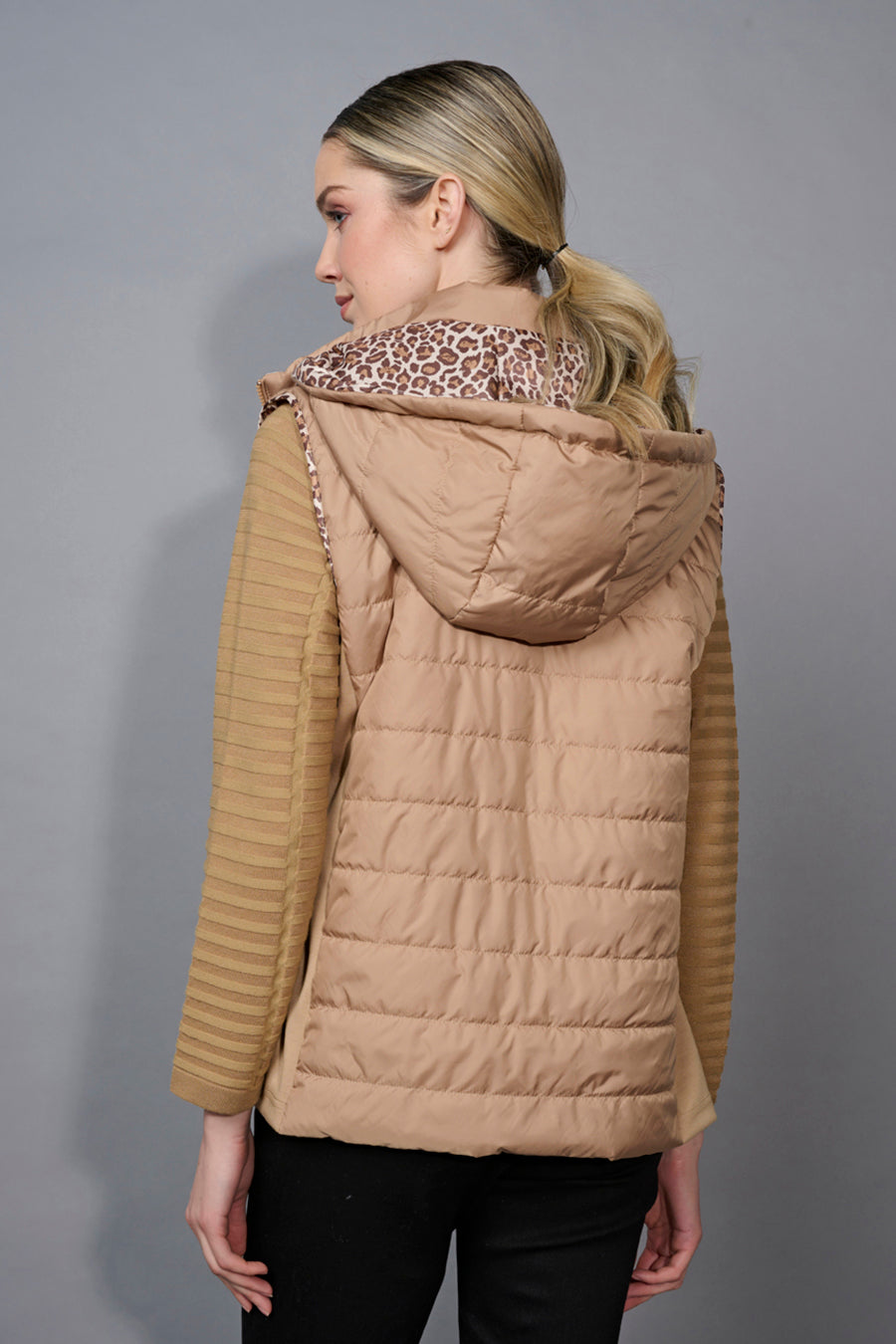 Animal Print Reversible Vest