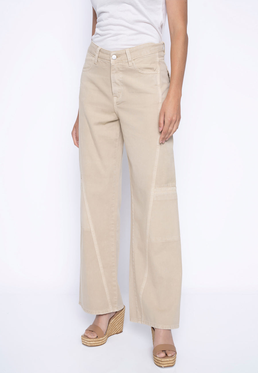 Wide-Leg Regular Length Denim Jeans