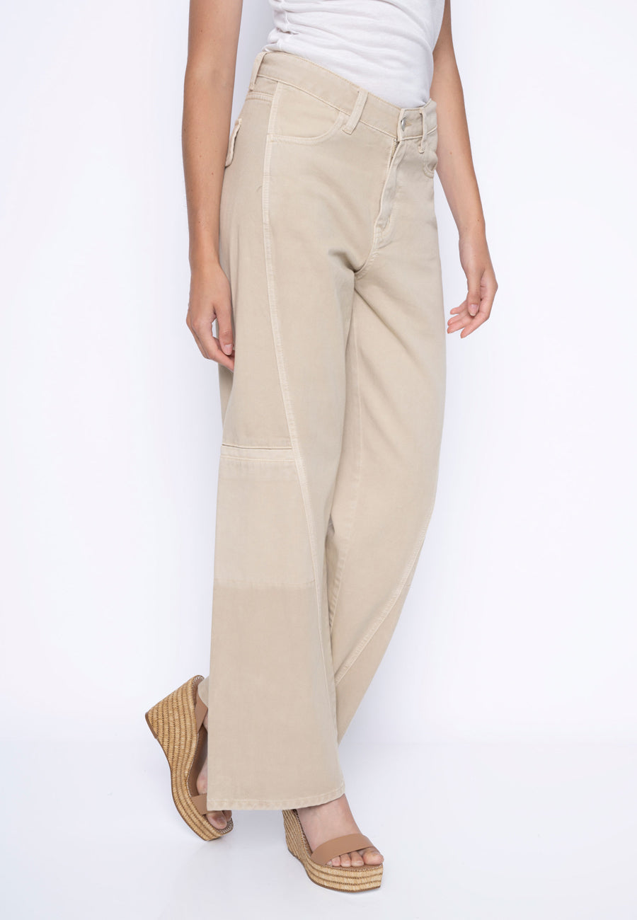 Wide-Leg Regular Length Denim Jeans