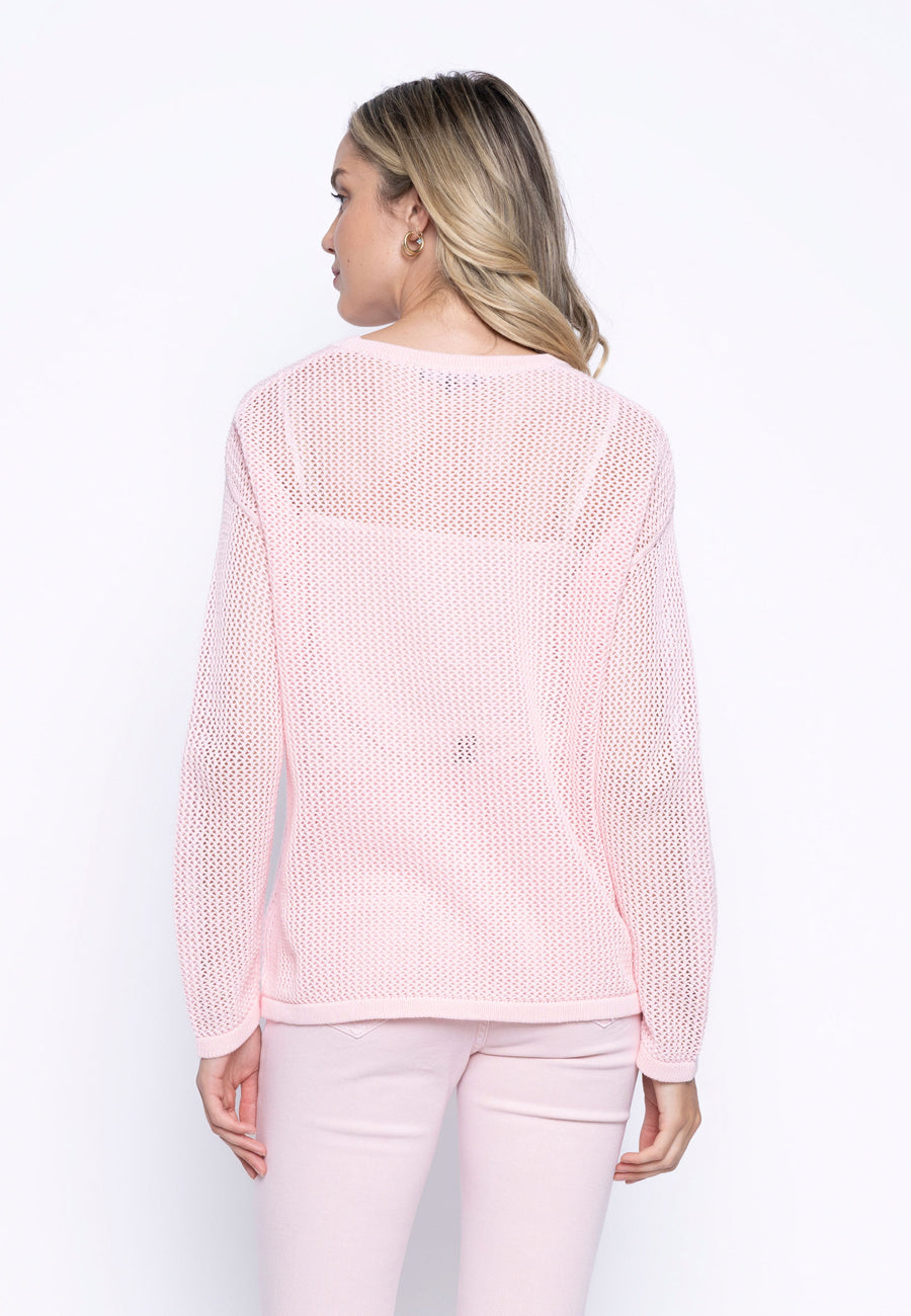 Long-Sleeve Applique Top