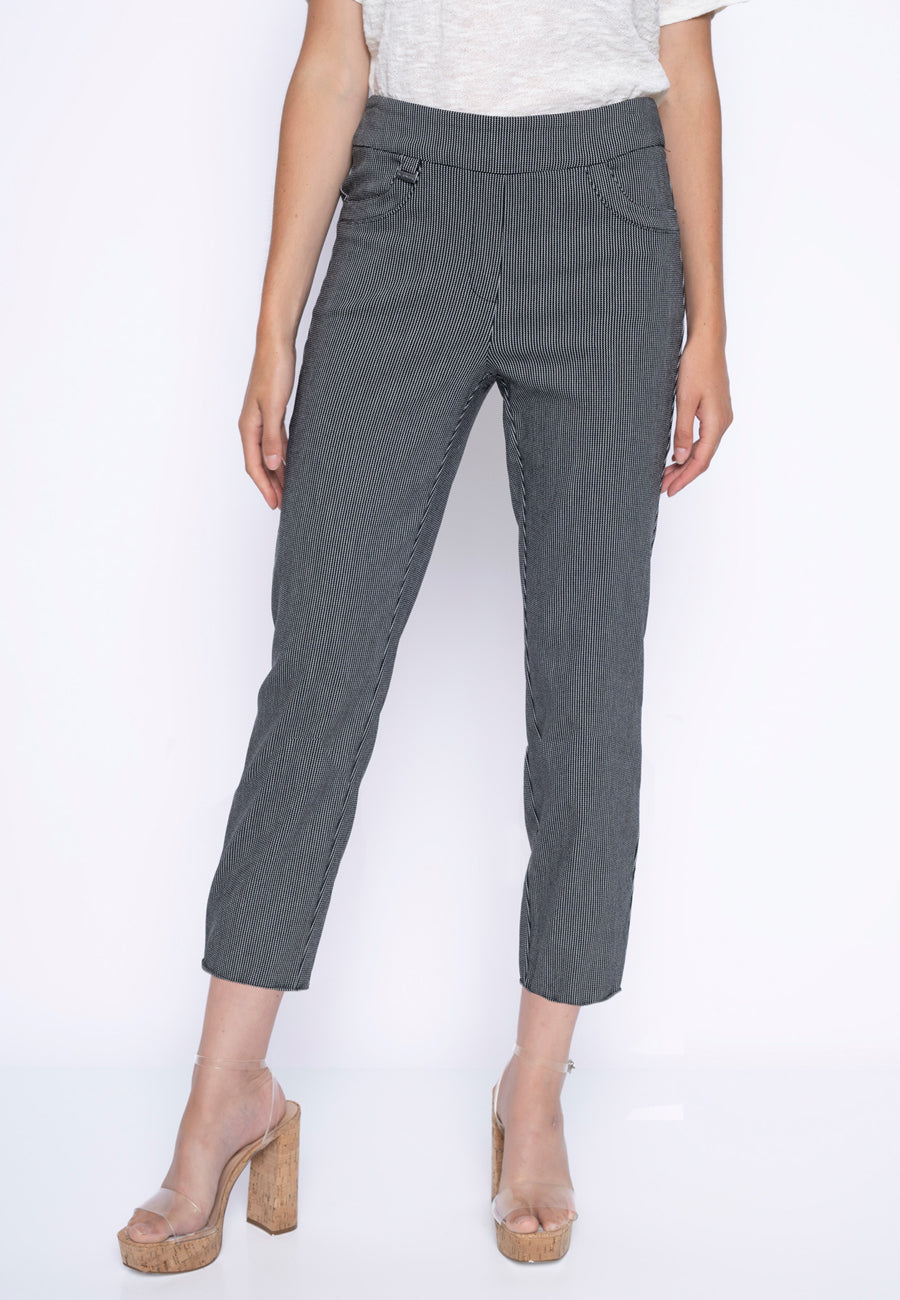 Dotted Bengaline Ankle Length Pants