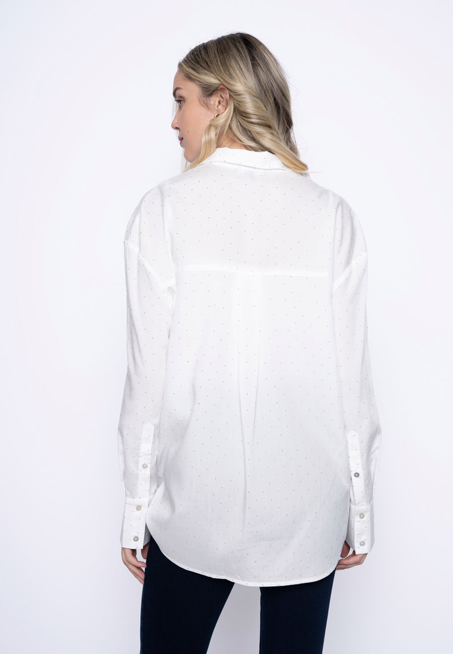Rhinestone Embellished Shirt