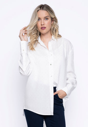 Rhinestone Embellished Shirt