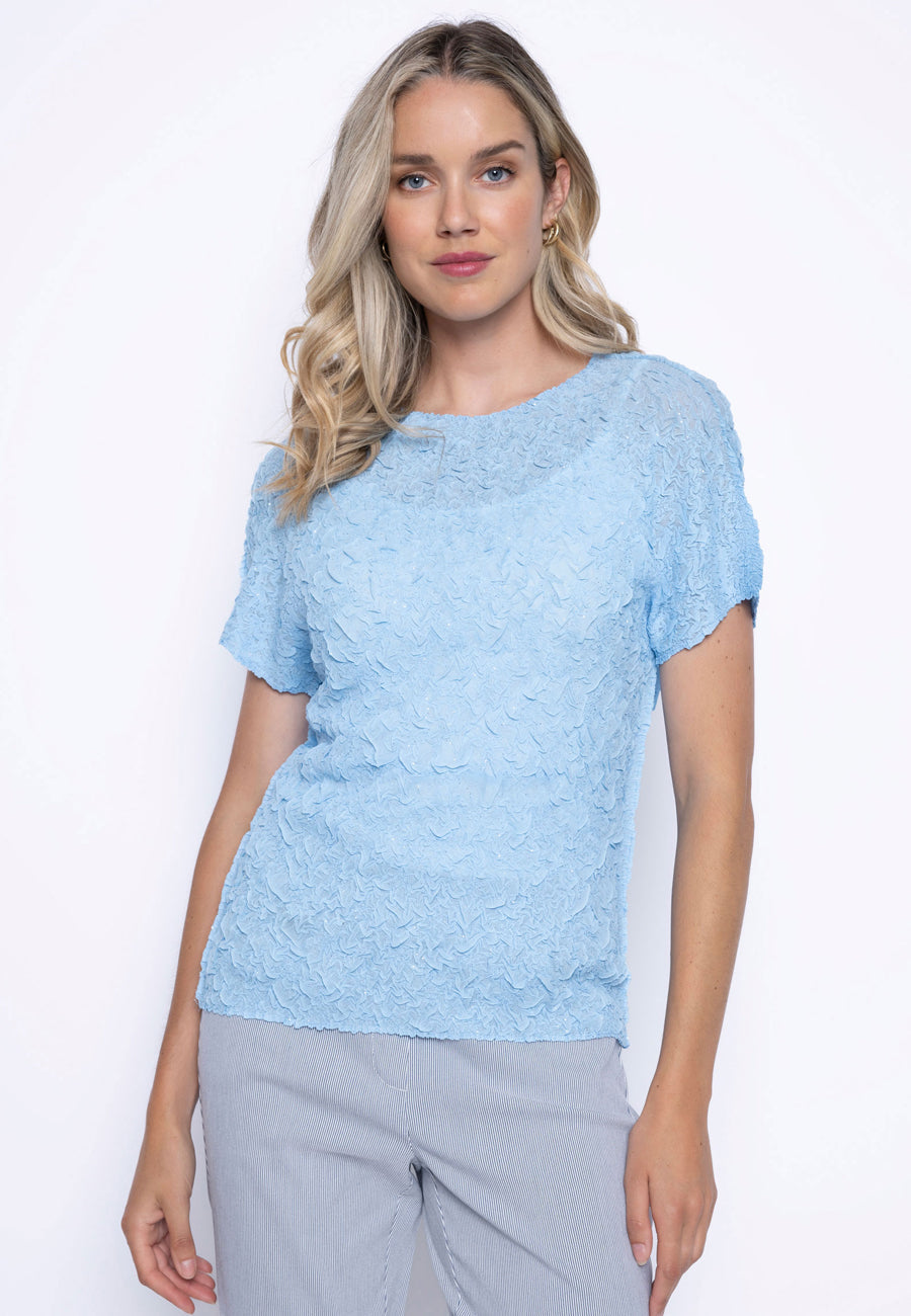 Short Sleeve Pleated Top