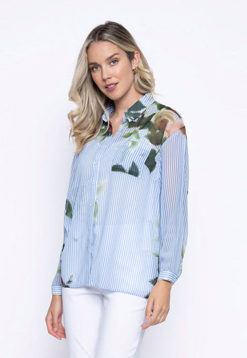 Button-Down Shirt With Slits