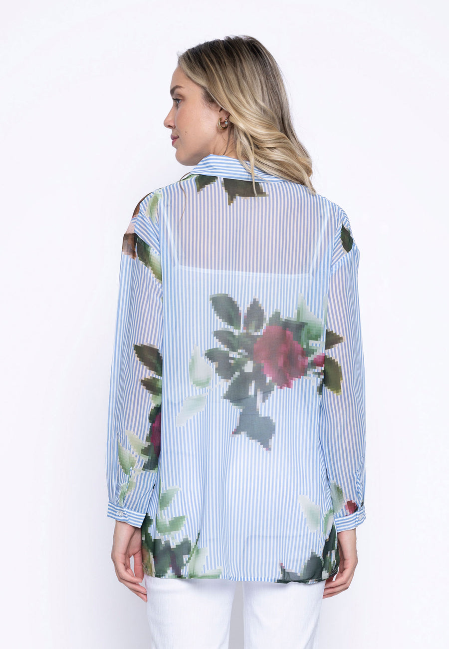 Button-Down Shirt With Slits