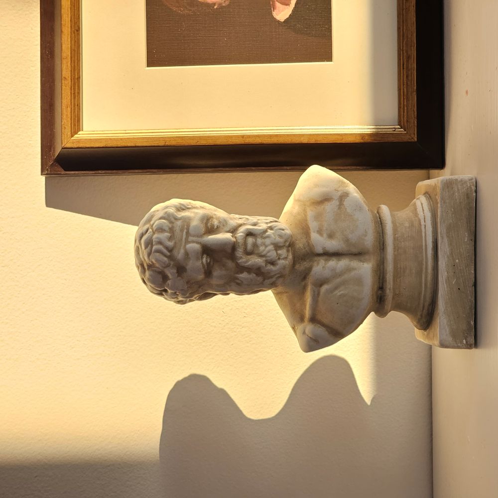 Greek Man Bust Statue