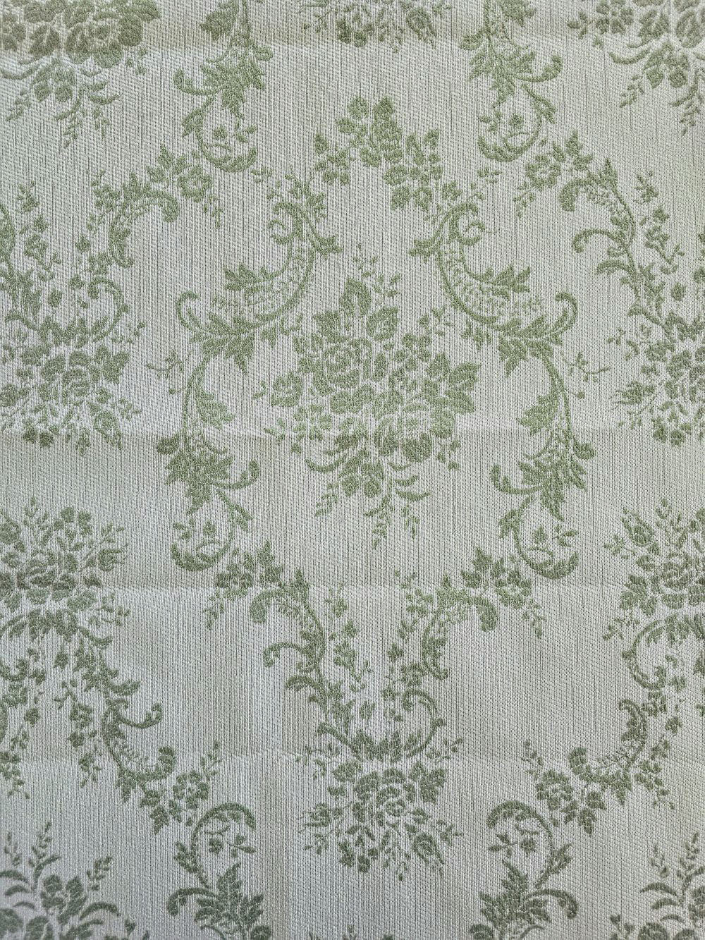 Green French Floral Tablecloth
