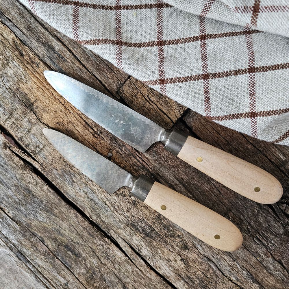 Hand-Forged Cheese Knives, Set of Two