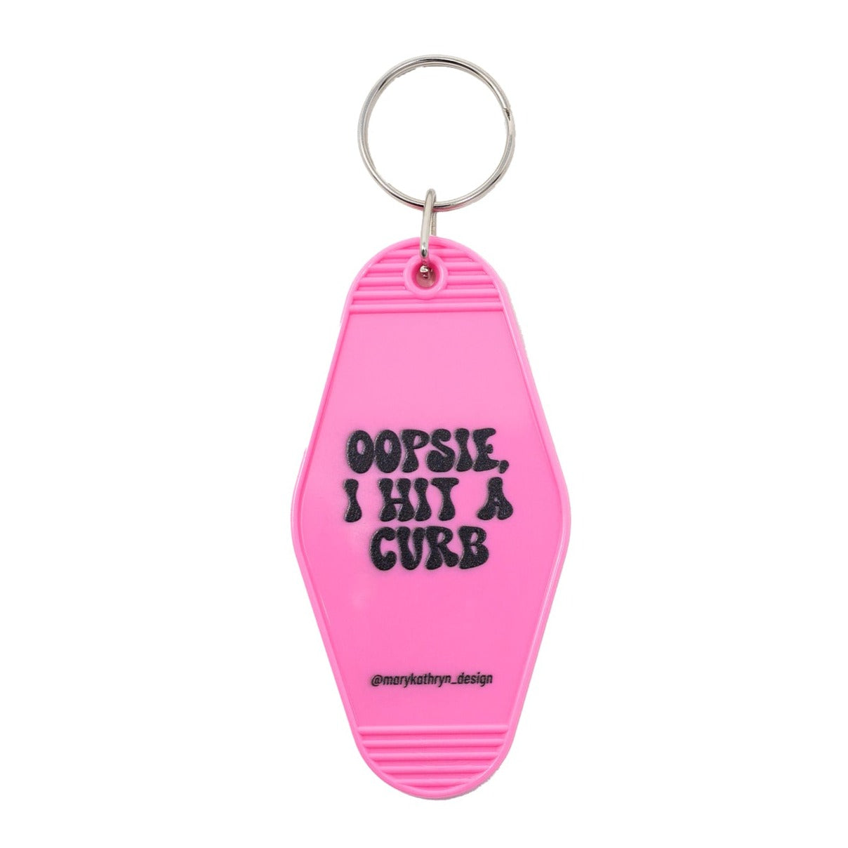 PREORDER Oopsie, I Hit A Curb Keychain (Pink)