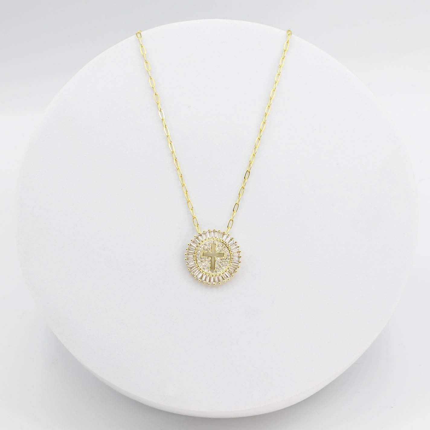 Grace cross Gold Necklace