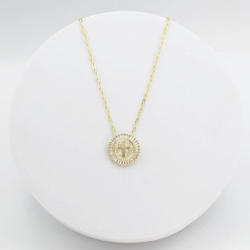 Grace cross Gold Necklace