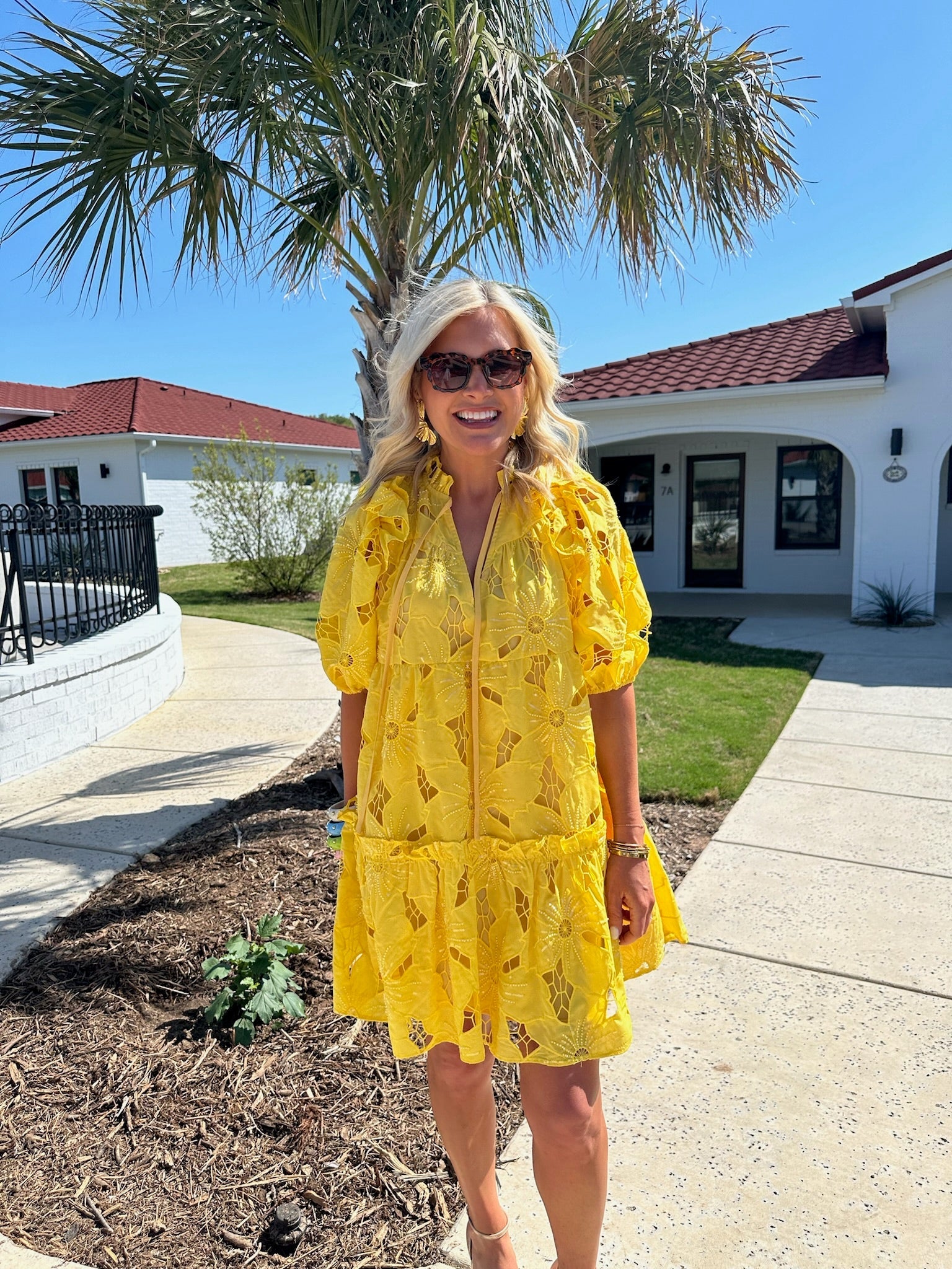 Ensley Sunflower Mini Dress