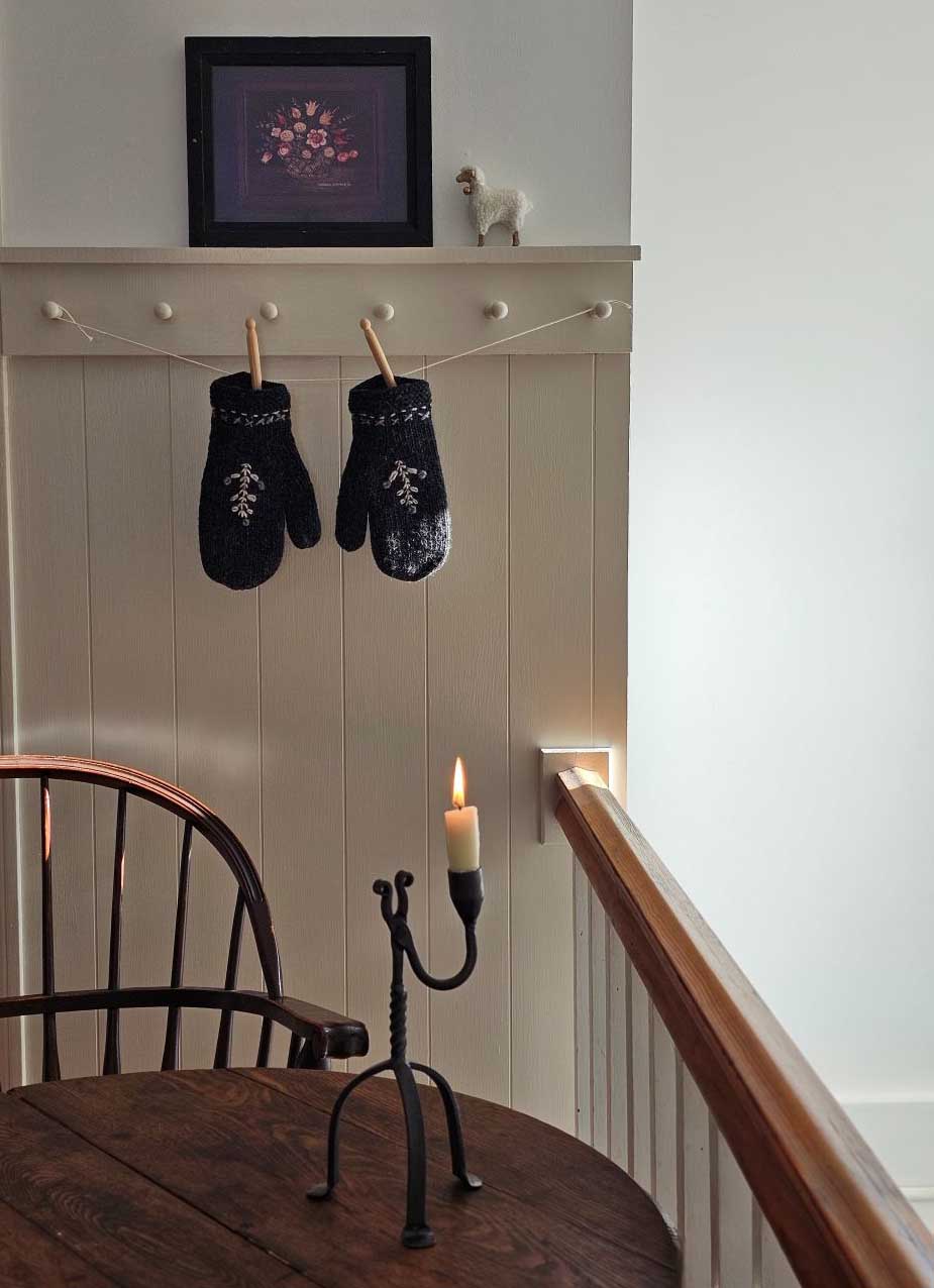 Primitive Wrought Iron Table Taper Candle Holder with a Twist