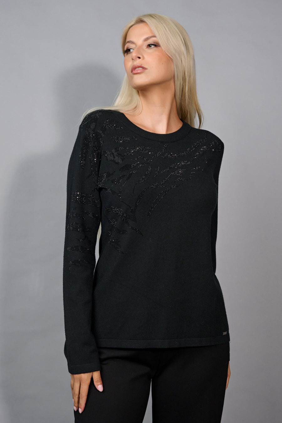 Tonal Rhinestone Top