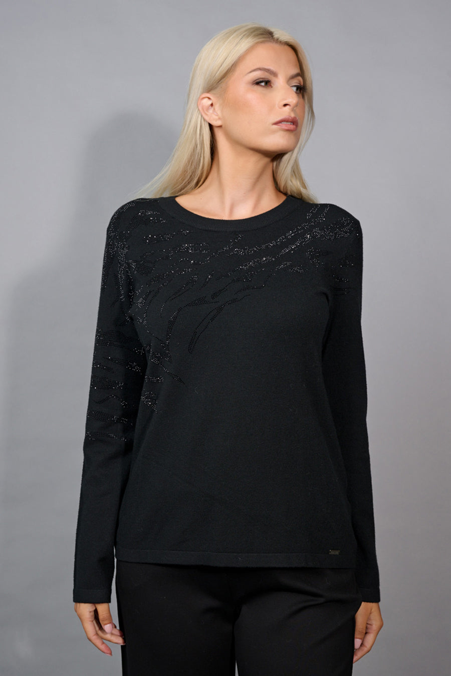 Tonal Rhinestone Top