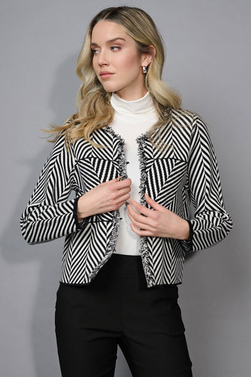 Chevron Fringed Jacket