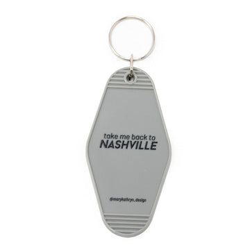 Take Me Back to Nashville Keychain (Grey)