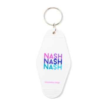 NASH Repeat Keychain (White)