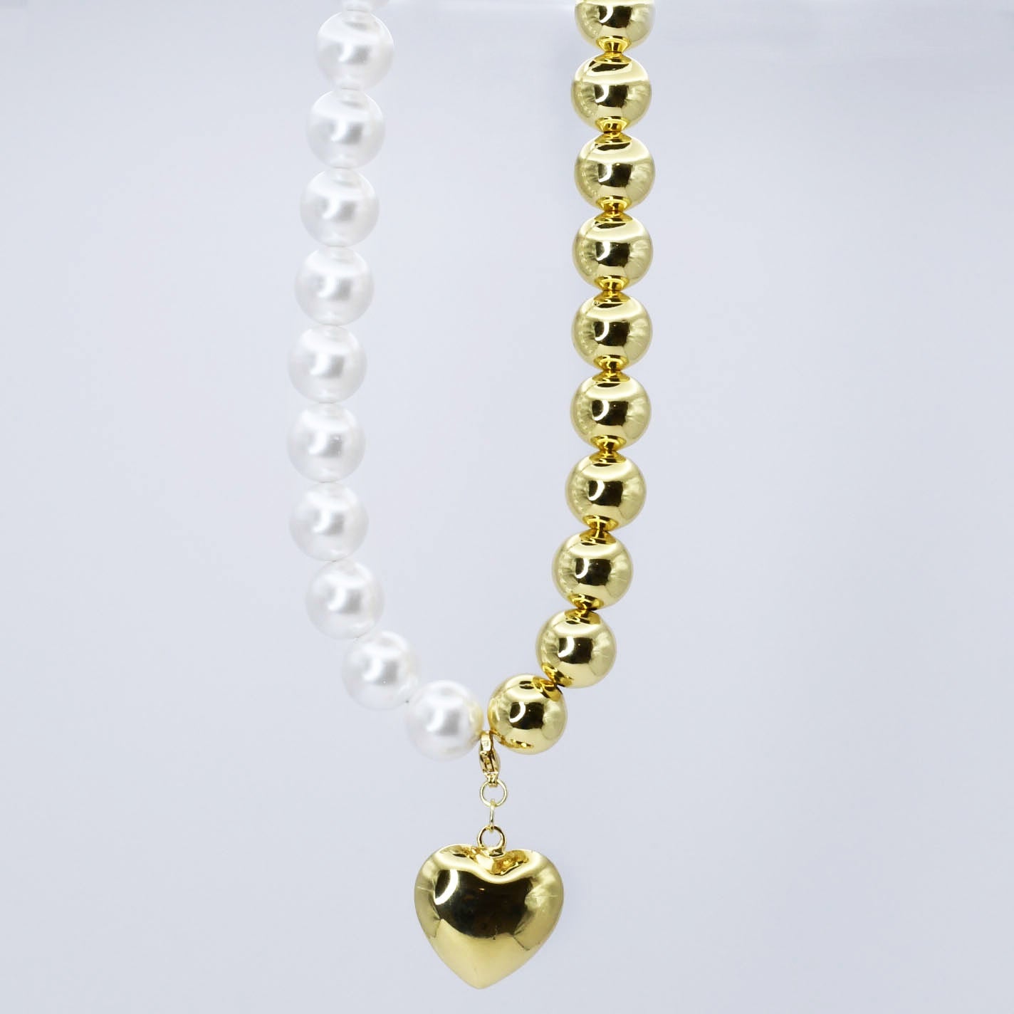 Pearl Whisper Heart Necklace