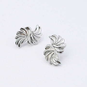 Pinwheel Silver Earring