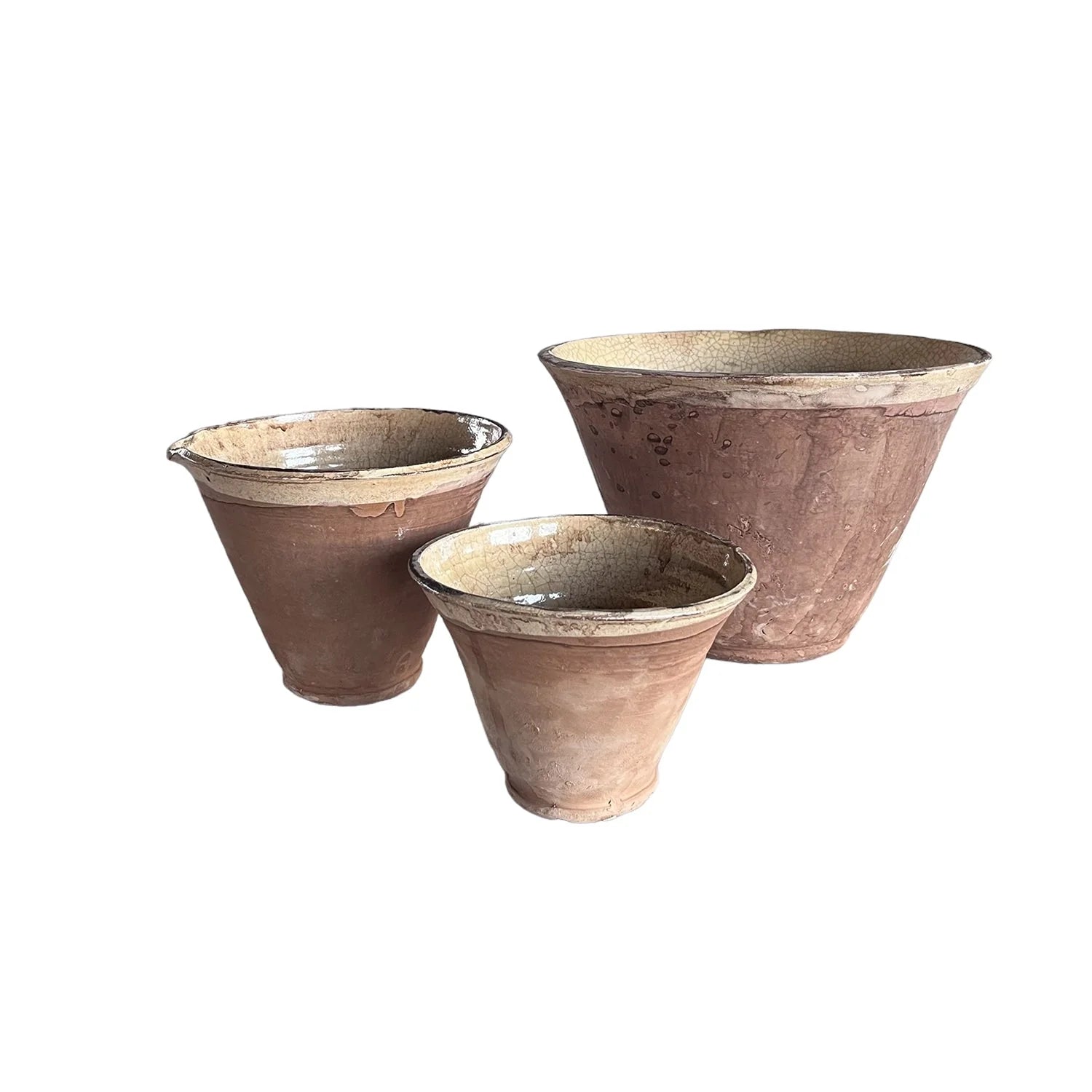 Rustic Farmhouse Clay Bowl Set