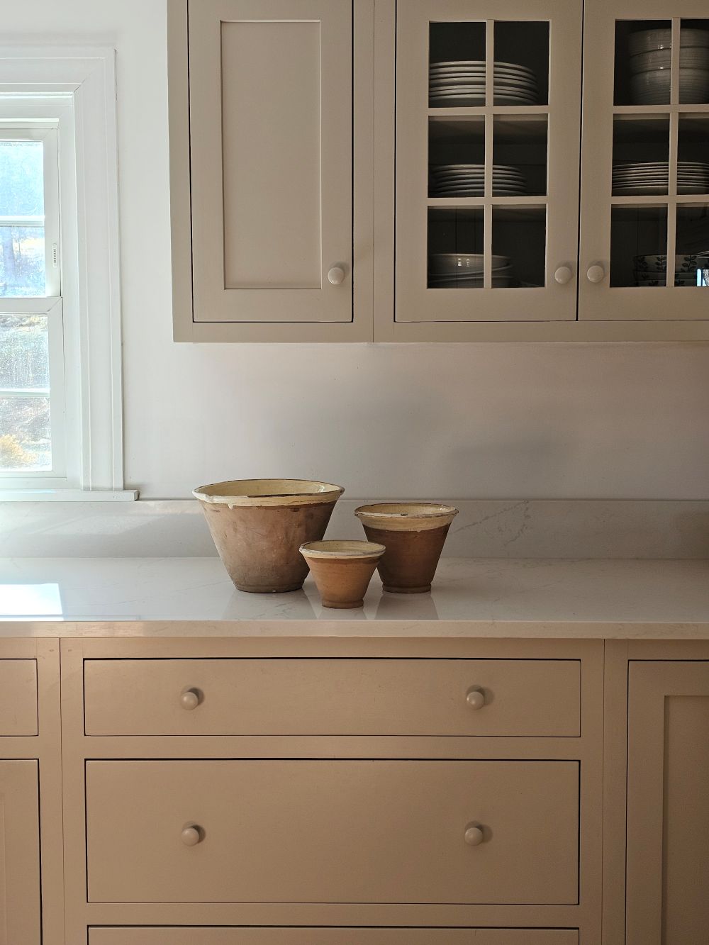 Rustic Farmhouse Clay Bowl Set