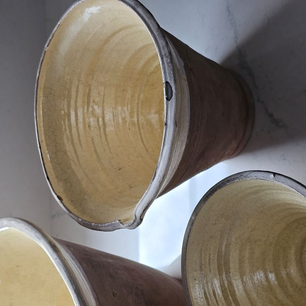 Rustic Farmhouse Clay Bowl Set