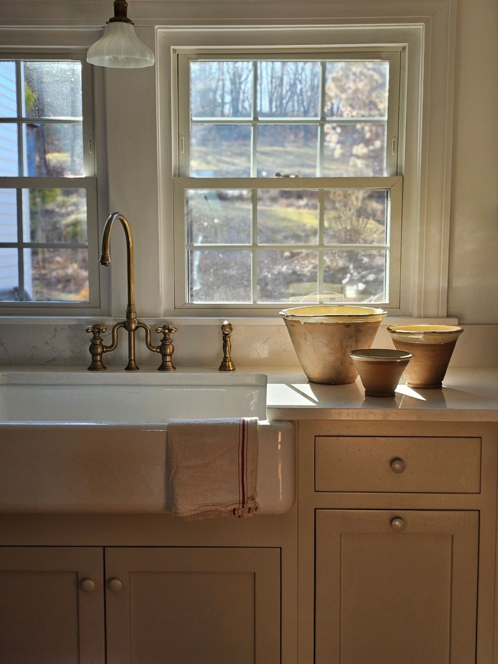Rustic Farmhouse Clay Bowl Set