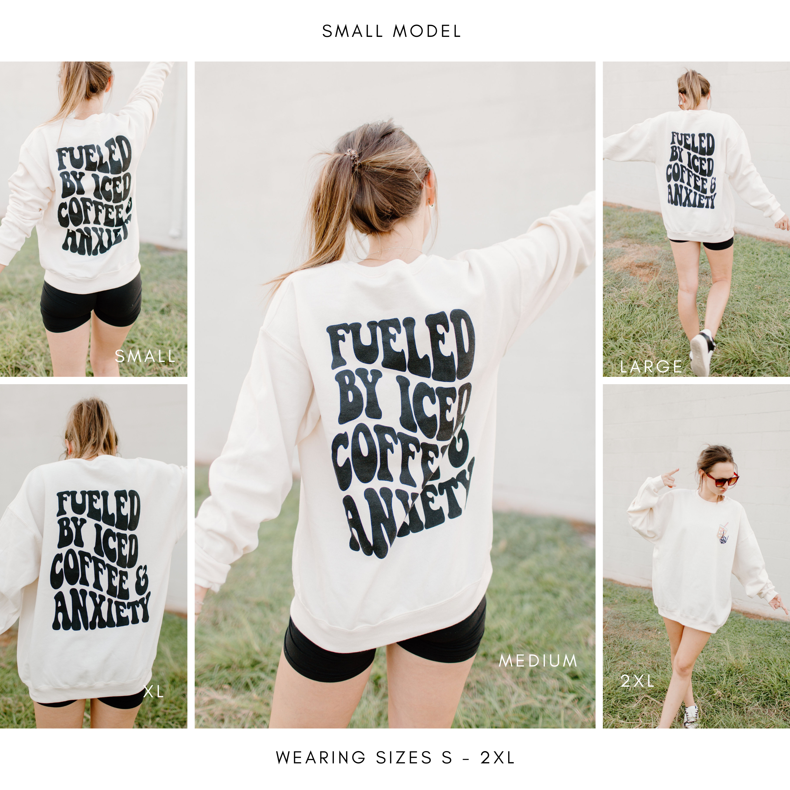 Coffee and Anxiety Graphic Sweatshirt