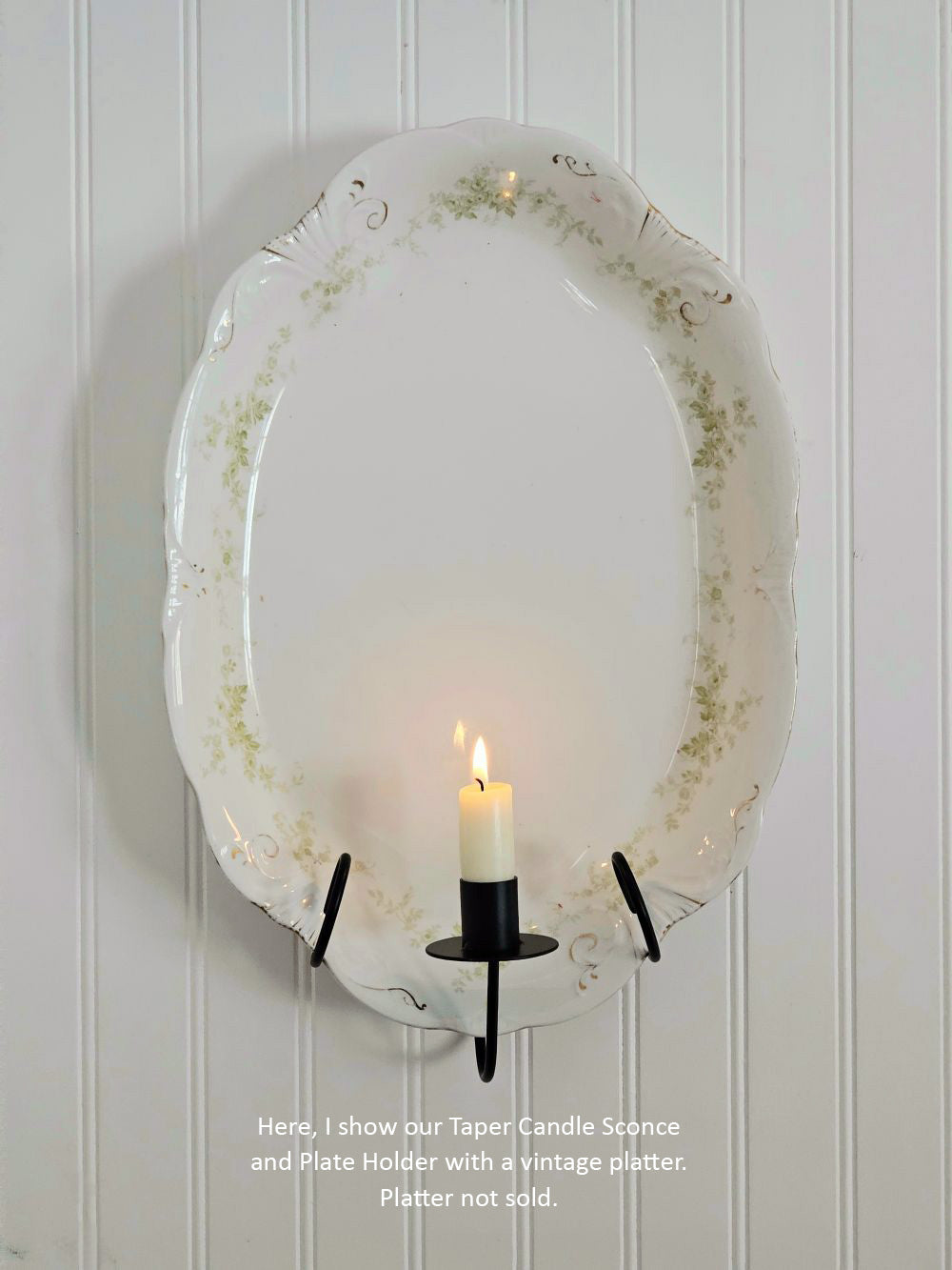 Taper Candle Sconce and Plate Holder