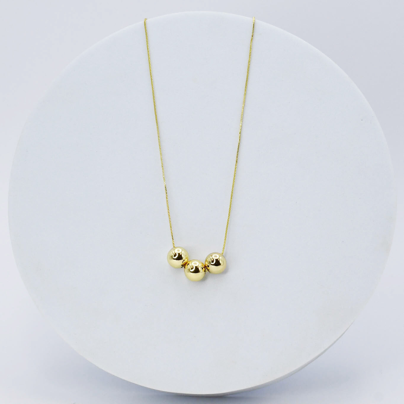 Triple Fireball Necklace